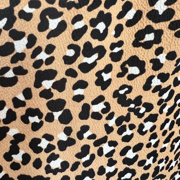 Talbots SOFT LEOPARD PRINT FIT & FLARE DRESS Size 4 Petite - Picture 8 of 10